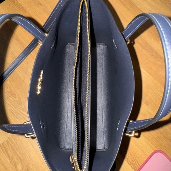 Coach Mollie 25 Tote - Denim & Cherry - Picture 6 of 7